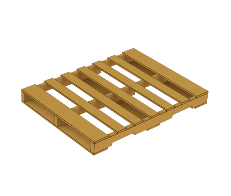 3d rendering of a standard wood pallet