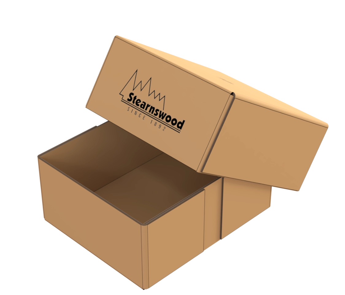 3d rendering of telescoping container